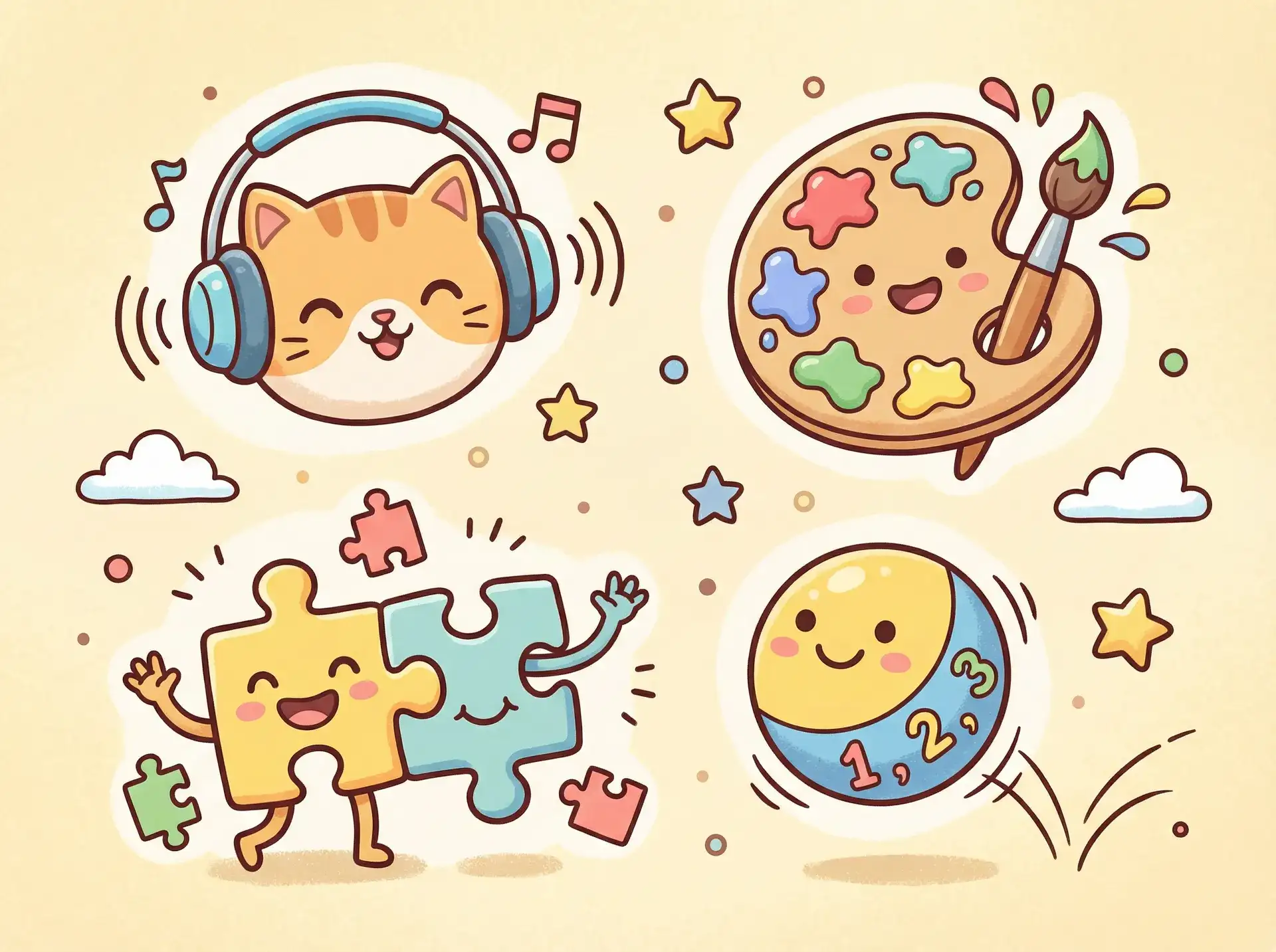 小朋友的手工作品 - dnf心意点 益智创作